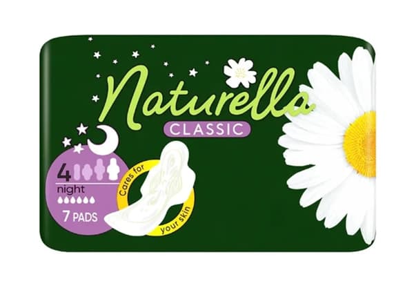 Naturella Maxi Natt Med Vingar - 7 stycken