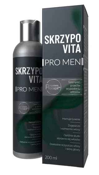 Skrzypovita PRO Mænd - Anti-hårtabssjampo, Nærende shampoo med Padderokke, 200 ml