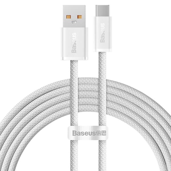 Baseus Dynamic Series USB til USB-C Kabel 100W 2m Hvid (CALD000702)