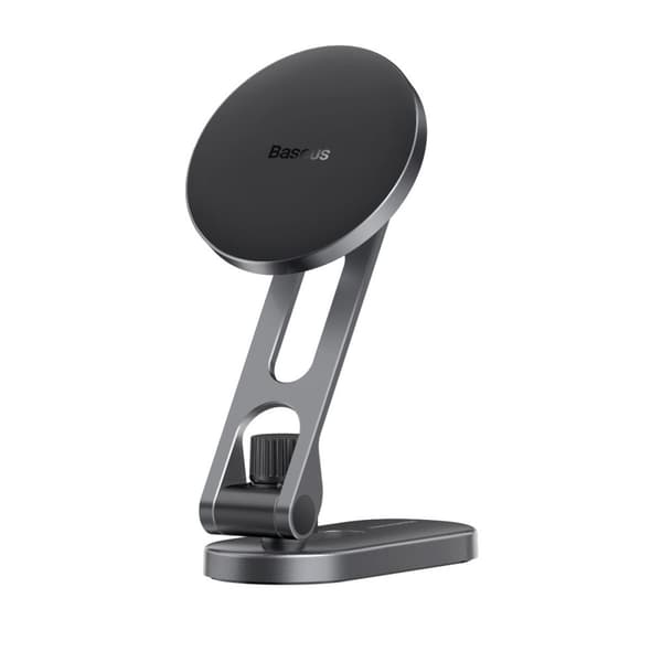 Baseus T-Space Biltelefonhållare - Magnetisk Silvermodell för Instrumentbräda Svart