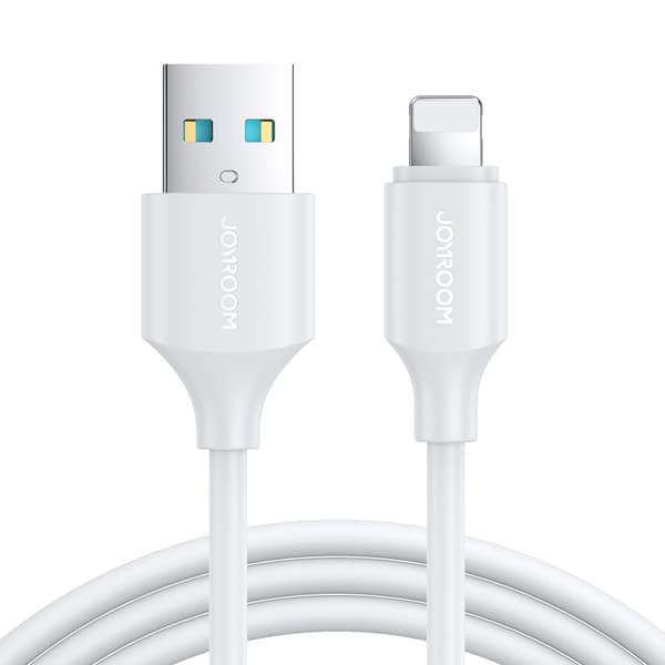 Joyroom Långvarig Serie A9 USB-A/Lightning 2.4A 1m Vit Kabel