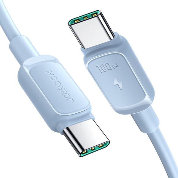 Joyroom Multi-Farvet Serie A14 USB-C til USB-C Kabel 100W, 1,2 m - Blå