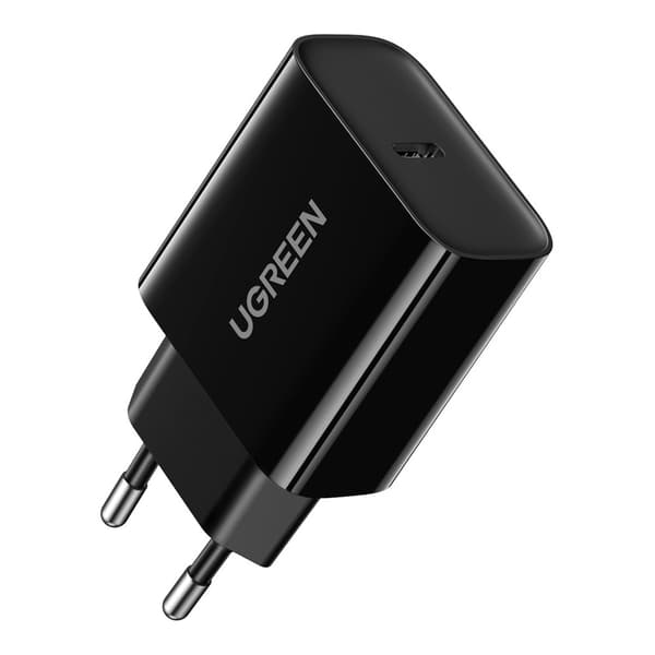 Ugreen 20W USB-C Vægoplader med Power Delivery - Sort (10191)