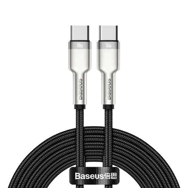 Baseus Cafule Metall USB-C Kabel 100W 2m - Svart