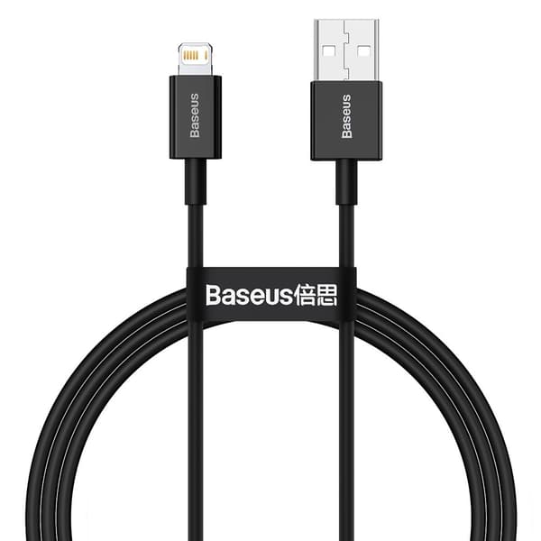 Baseus Superior USB till Lightning Kabel 2,4 A 1 m Svart (CALYS-A01)