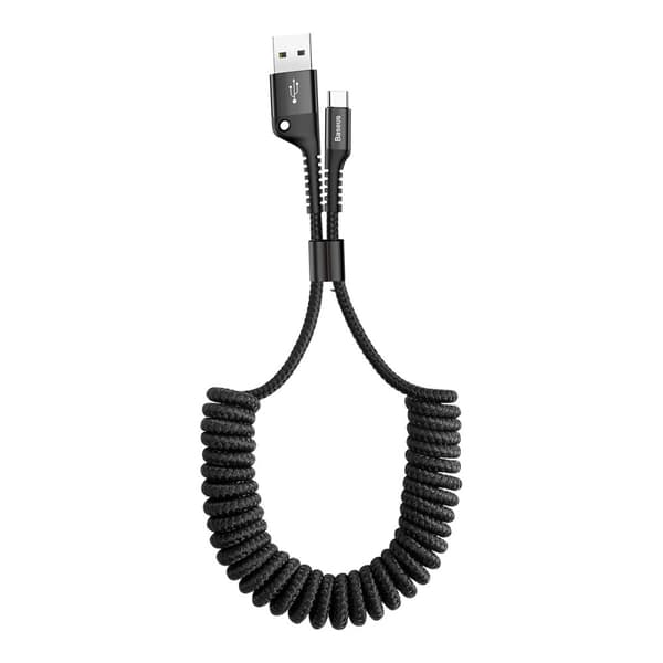 Baseus Fish Eye USB-A til USB-C Kabel 2A 1m - Sort
