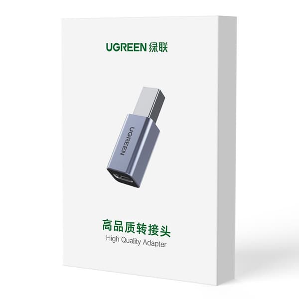 Ugreen USB Type-C til USB Type-B adapter grå (US382)