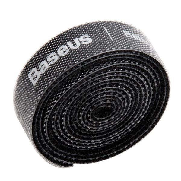 Baseus Regnbue Cirkel Velcro Stropper - Kabelorganisator 1m Sort (ACMGT-E01)