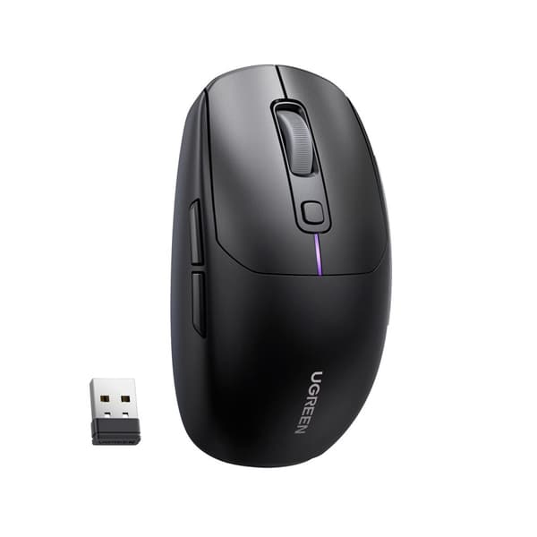 Ugreen MU103 Trådlös Mus Bluetooth 5.0 / USB-mottagare 2.4GHz - Svart