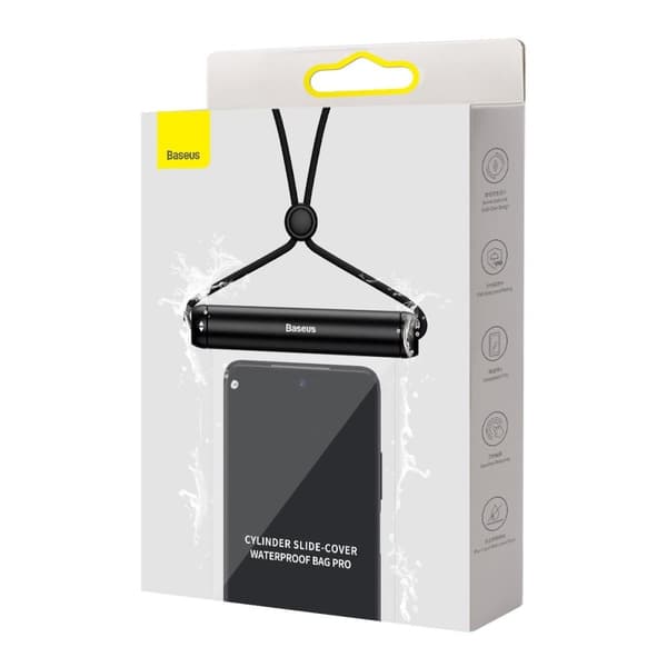 Baseus vandtæt telefon etui Slide-cover sort (FMYT000001)