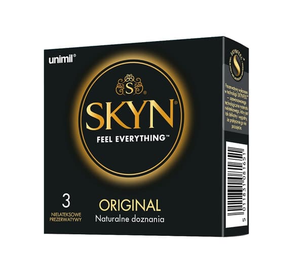 Unimil Skyn Original latexfria kondomer, 3 stycken