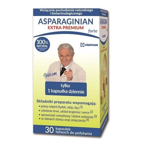 Asparagiinian Extra, Premium forte, 30 kapselia