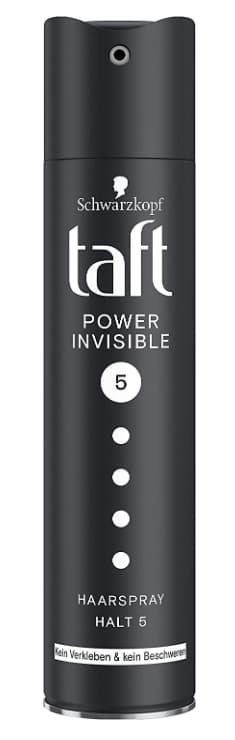 Taft, Kraftig Osynlig Hårspray, 250 ml