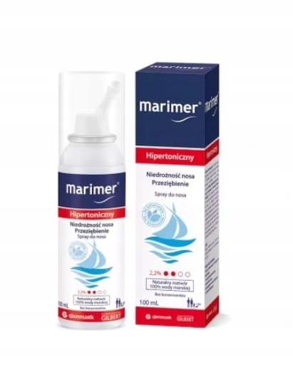 Marimer Nässpray 100 ml - Hypertonisk Havsvattenslösning, 22 mg/ml