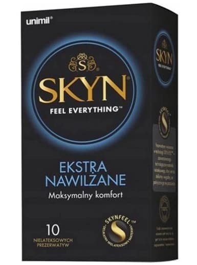 Skyn Extra Fuktiga icke-latex kondomer, 10-pack