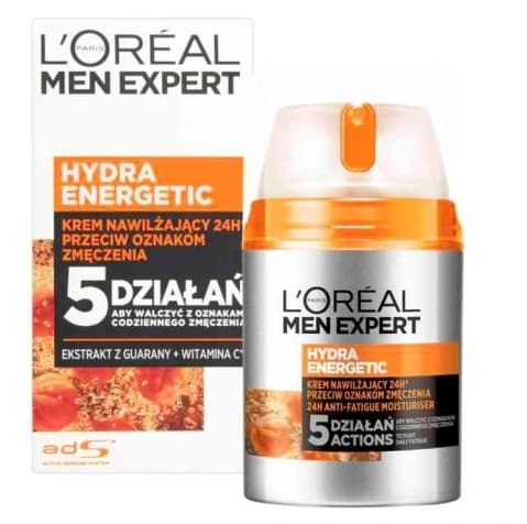 L'Oreal Paris Herr Expert Hydra Energetic Fuktighetskräm, 50ml -> L'Oreal Paris Herr Expert Återfuktande Energiboost Kräm, 50ml