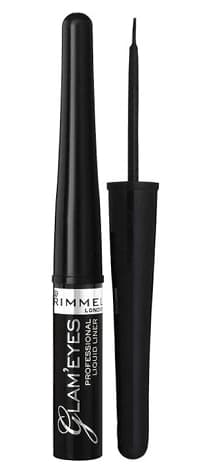 Rimmel Glam'Eyes Eyeliner Flydende 001 Glamour Black, 3.5ml