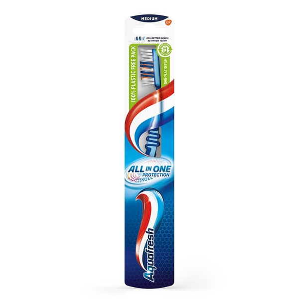 Aquafresh Alt i Én Beskyttelse Tandbørste Medium