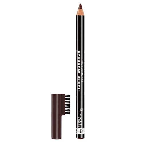 Rimmel Mörkbrun Ögonbrynspenna med Borste - Professionell Makeup 1.4g