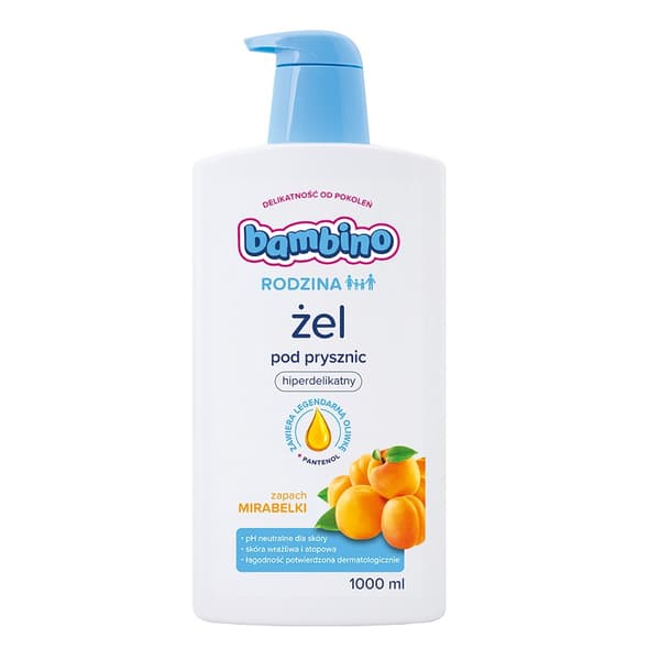 Baby Family Shower Gel, ultra-gentle mirabelle, 1000ml