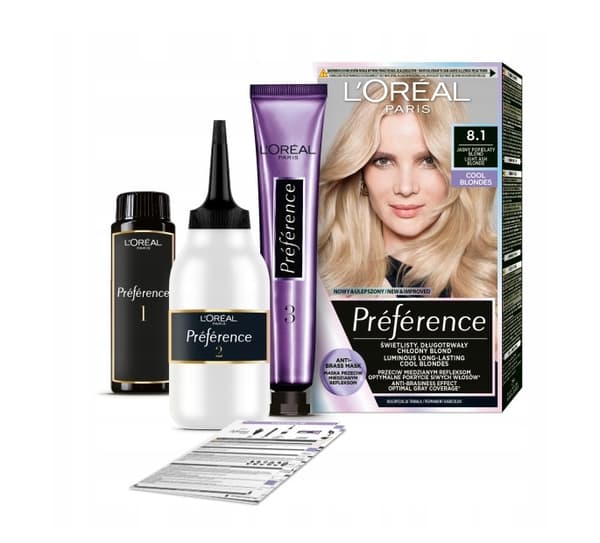 L'Oreal Paris Preference Hårfarve 8.1 Copenhague - Professionel Hårkolorering af Højeste Kvalitet