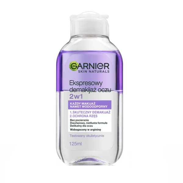 Garnier Skin Naturals 2-i-1 Øjenmakeup Fjerner, 125 ml
