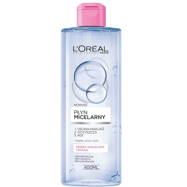 L'Oreal Paris Micellärvatten för Känslig & Torr Hud, 400ml