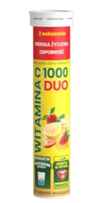 C Vitamin 1000 DUO, Kosttilskud med 20 Brusetabletter