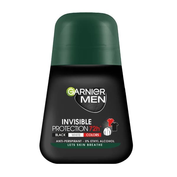 Garnier Men Näkymätön Suoja 72h Antiperspirantti Roll-On, 50ml