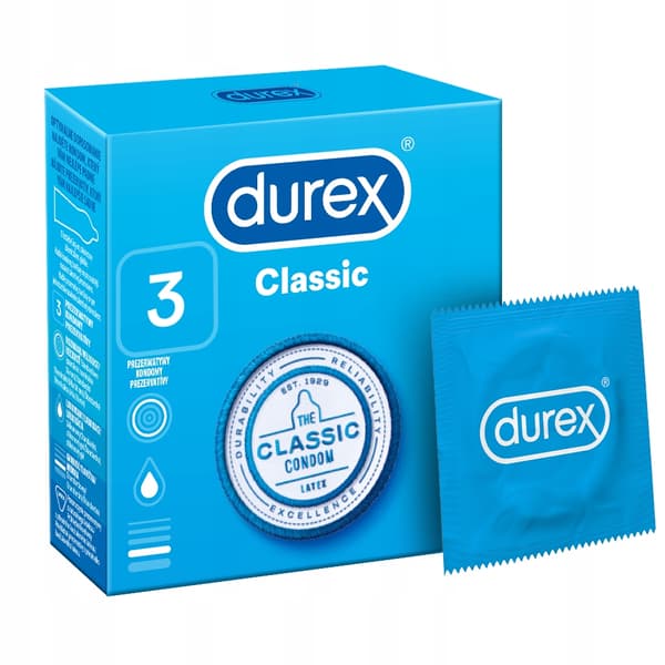 Durex Kondomer Classic, 3 stycken