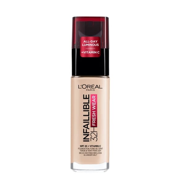L'Oreal Paris Infallible 32H Fresh Wear Foundation 15 Porcelain, 30 ml