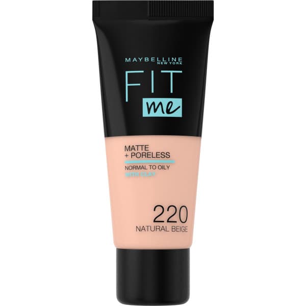 Maybelline Fit Me Matte Perusmeikkivoide 220 Natural Beige, 30 ml