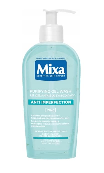 Mixa Ansigtsvaskegel til Følsom Hud, Ekspert 200 ml