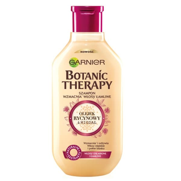 Garnier Botanicals Shampoo Risiiniöljy & Manteli, 400 ml
