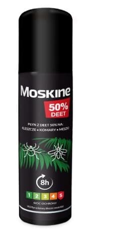 Moskine Mygge- og Flåtrepellent, 50/80 ml