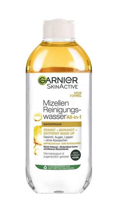 Garnier - Micellärt rengöringsvatten All-in-1, fjerner vattentät smink, 400ml
