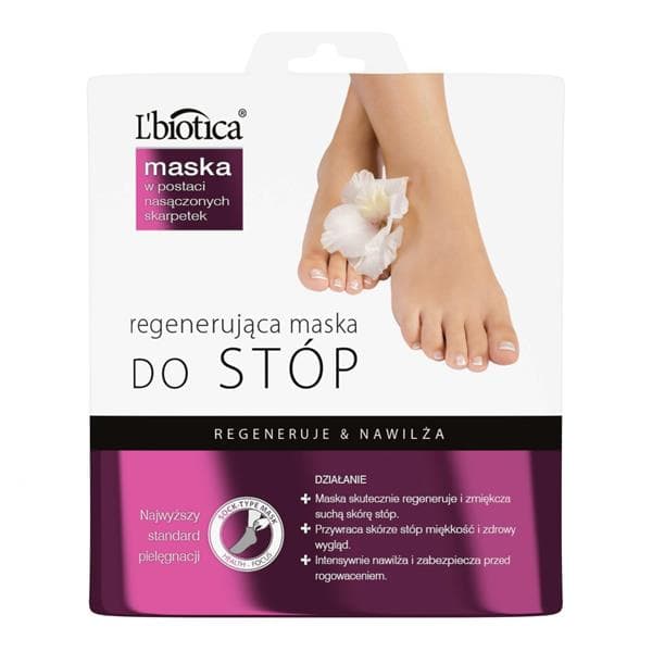 L'biotica Regenererende Fodmaske i Form af Saturerede Sokker 32 ml