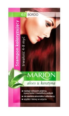 Marion Farvet Shampoo 67 Burgundy 40 ml - Hårfarve med Øjeblikkelig Effekt til Farveopfriskning
