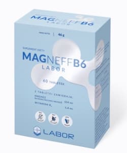 Magneff B6 Kosttillskott, 60 tabletter