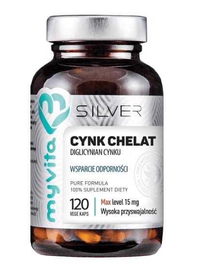 MyVita Optimal Zink Chelat Vitamin tilskud, 120 kapsler.