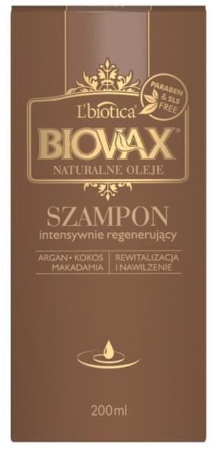 Hårvård Biovax Intensivt Regenererande Schampo 200 ml