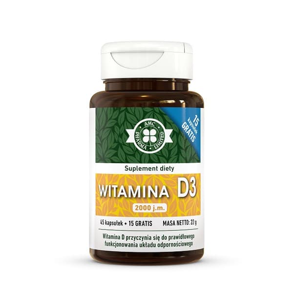 Vitamin D3 Kosttillskott, 2000 IE, 60 kapslar