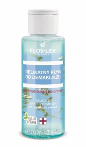 Flos-lek, Mild makeupfjerner med lægegulerodsekstrakt, 100 ml.
