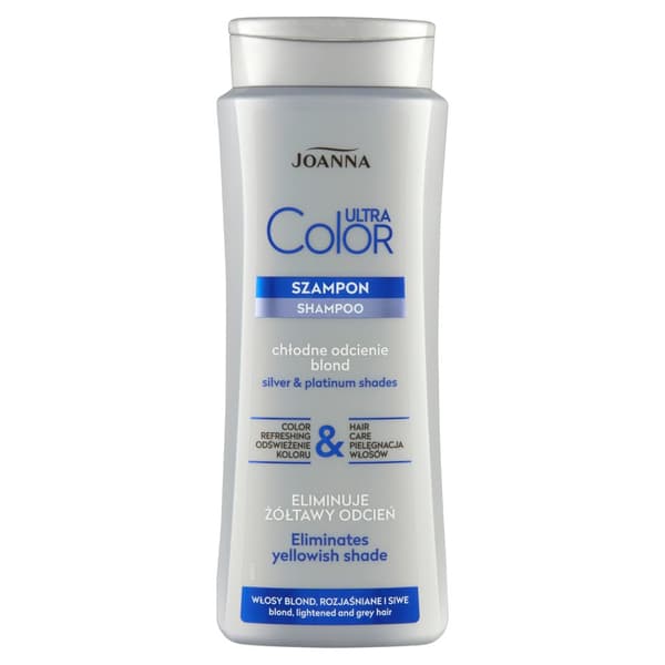 Joanna, Blond Hårshampoo til Opklarede og Grå Hår, 400 ml