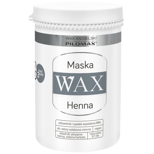 Hårmask för Mörka Hår - Djupverkande Vax från Pilomax, 480 ml