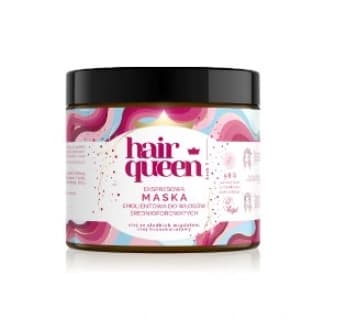 Hår Dronning, Hurtigvirkende Emollient Hårmaske til Mellemporøst Hår, 400 ml