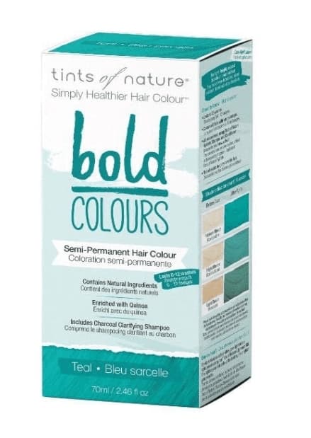 Toner af naturen, Semi-permanent hårfarve, Bold Farver, Havblå, 70 ml