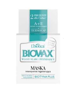 Biovax Regenererende Hårmaske til Svagt og Udtyndende Hår 250 ml