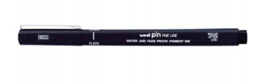 Fineliner PIN200, Svart 0,05mm - Högkvalitativ Penna för Exakta Linjer