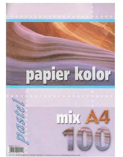 Färgat A4 kopieringspapper, 100 ark